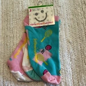 Little Miss Marched socks. 3 singles.